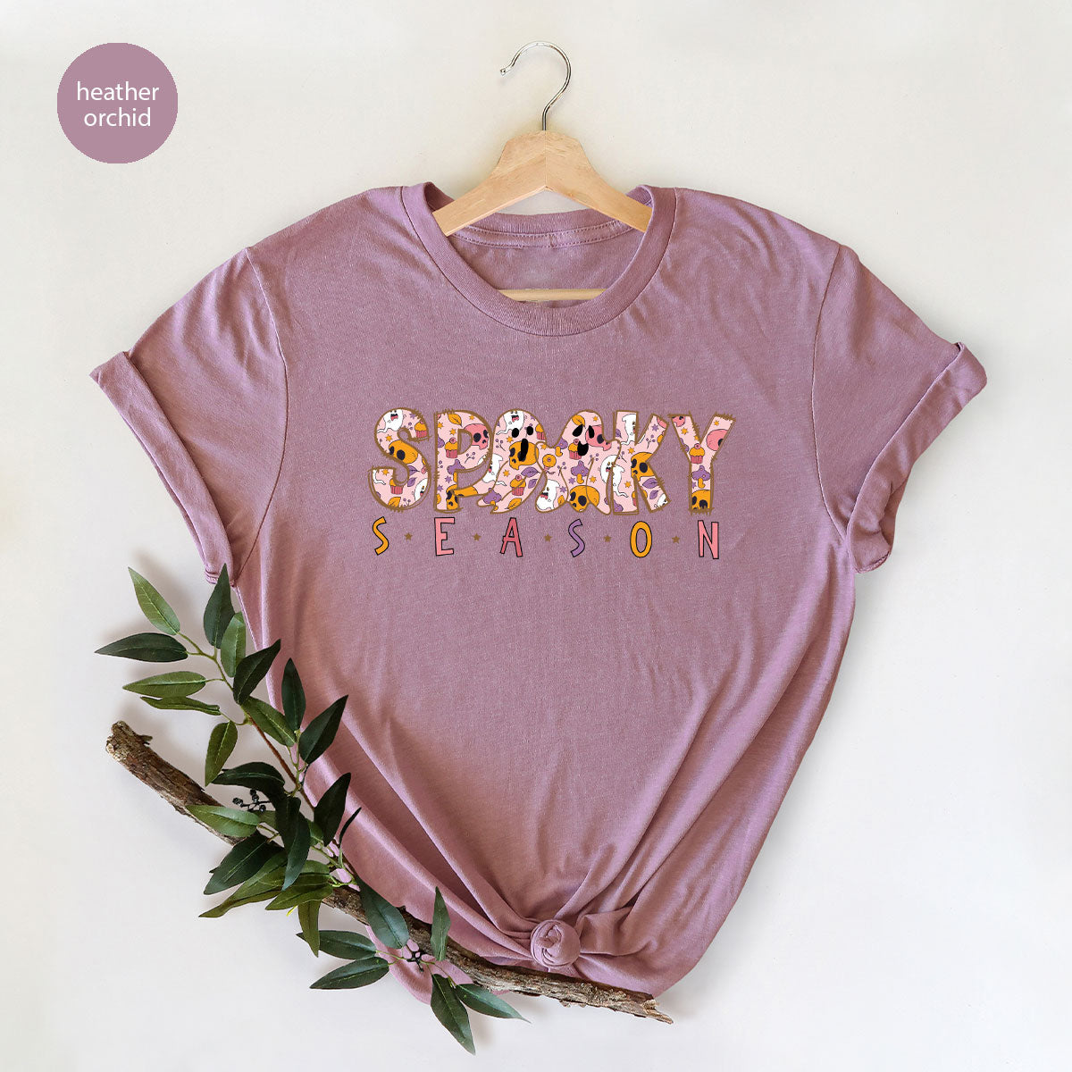 Ghost Graphic Tees, Cute Kid Halloween Shirt, Spooky product image 177
