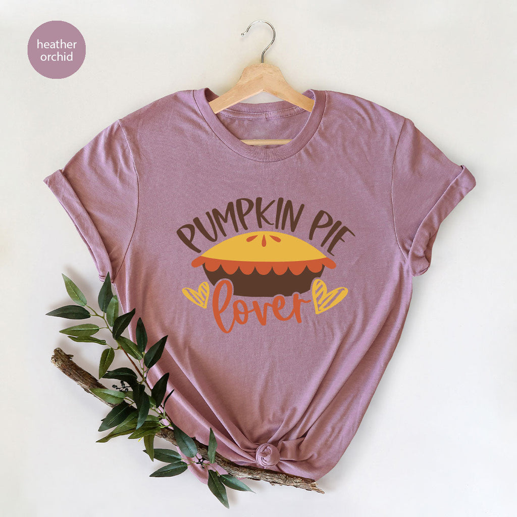 Kids Thanksgiving Shirts, Pumpkin Pie Graphic Tees, Gift product image 135