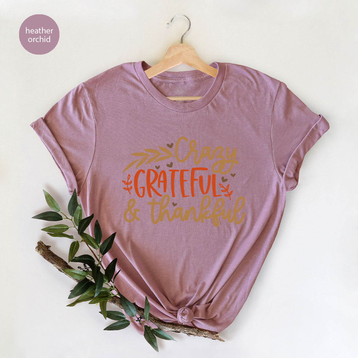 Funny Fall T Shirt, Gift for Her, Crazy Grateful Thankful product image 140