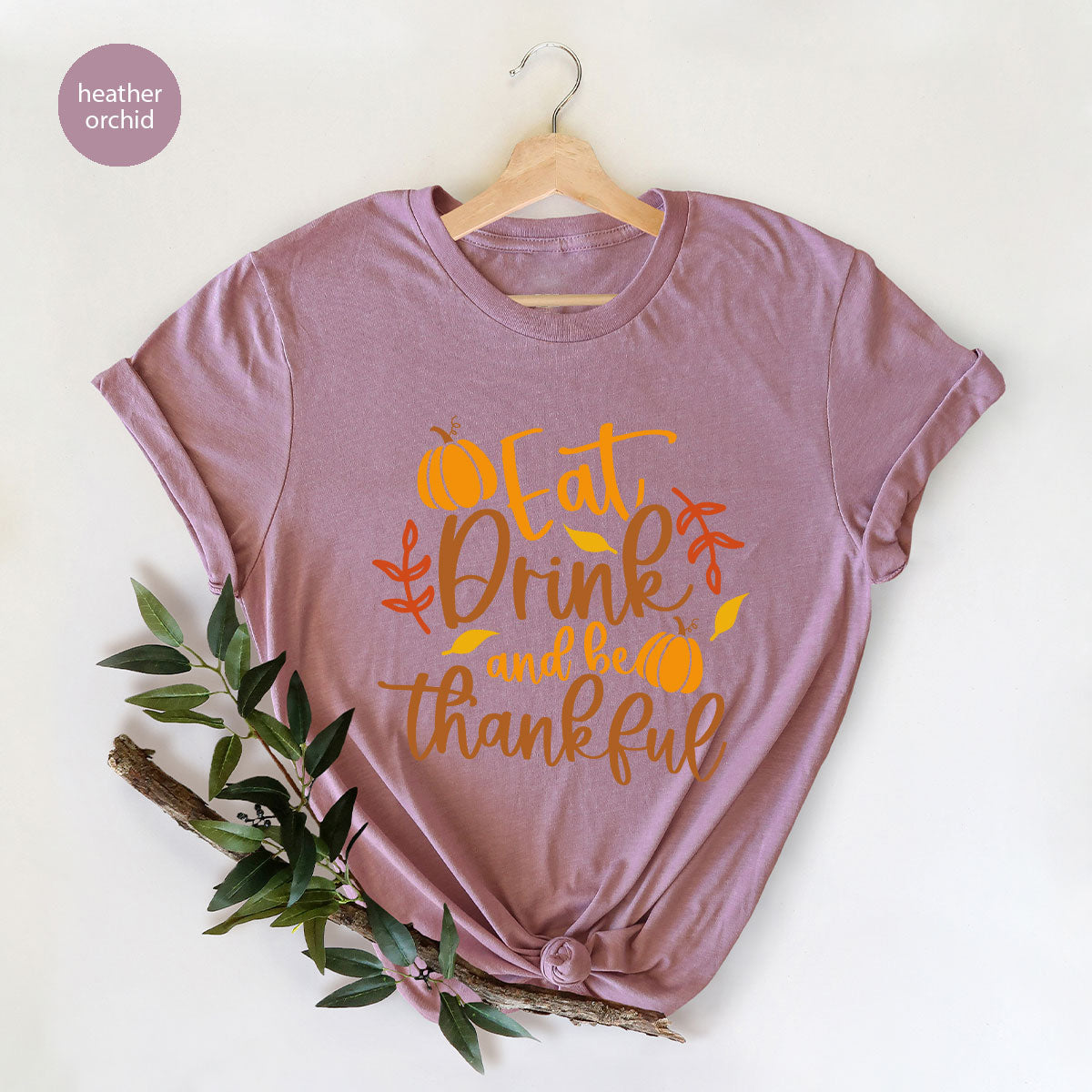 Cute Pumpkin T-Shirt, Fall Graphic Tees, Thankful Gifts product image 147