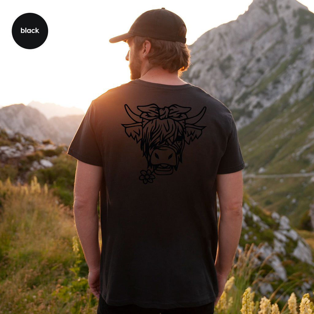 Cool Bull Shirt, With Flower T-Shirt, Funny product image 40