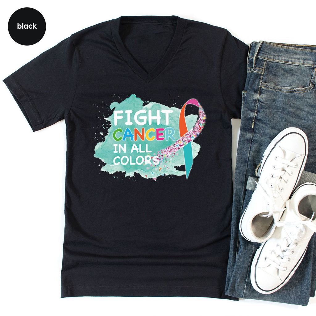Fight Against Cancer Shirt, Warrior T-Shirt, With All Colors product image 78
