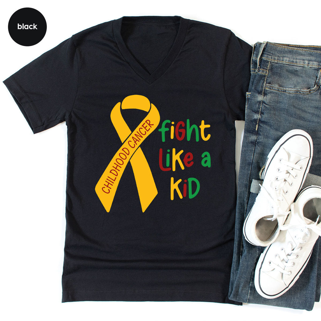 Fighting Like A Kid Shirt, Cancer Fight Childhood Canver product image 73