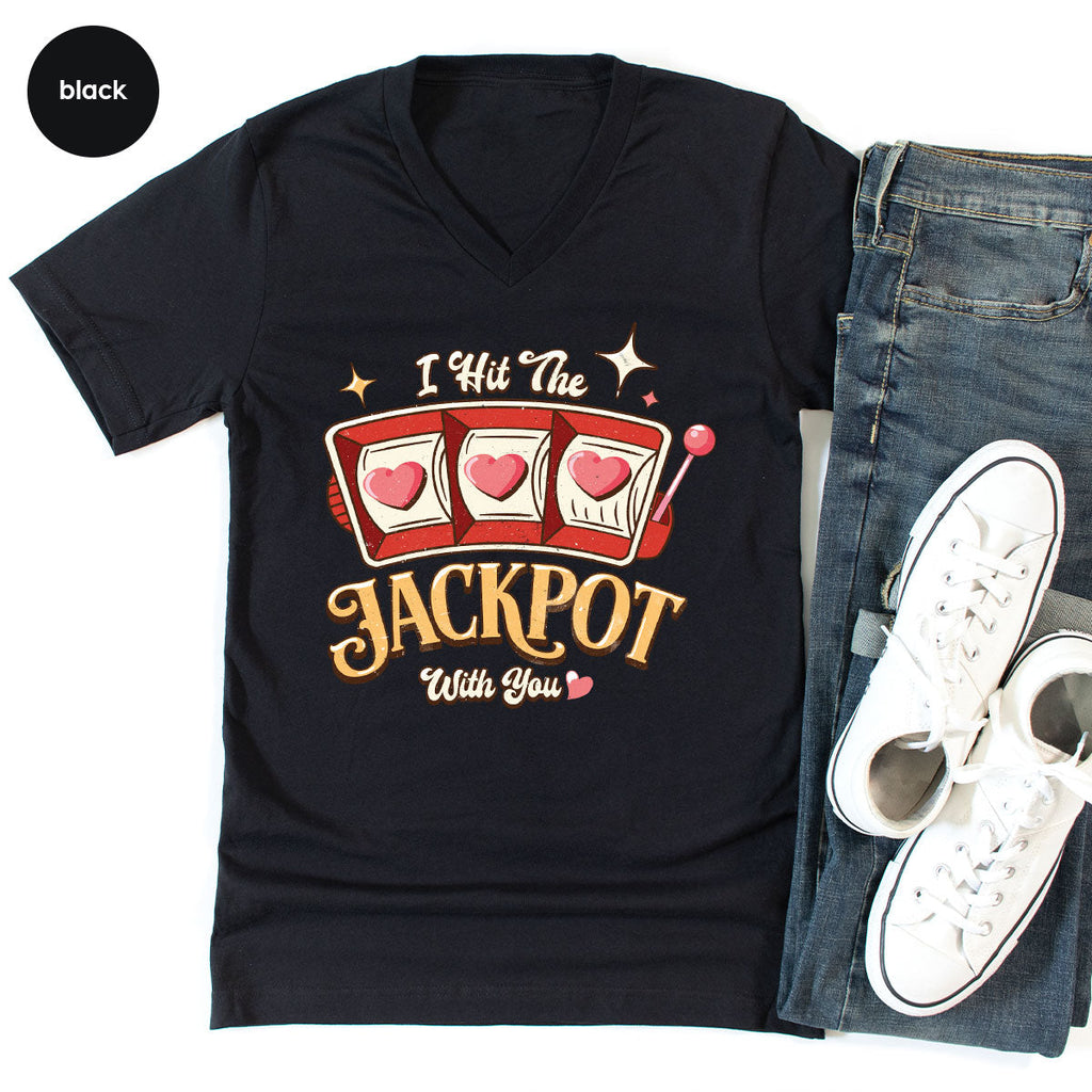 I Hit The Jackpot With You Shirt, Romantic Valentine's Day product image 88