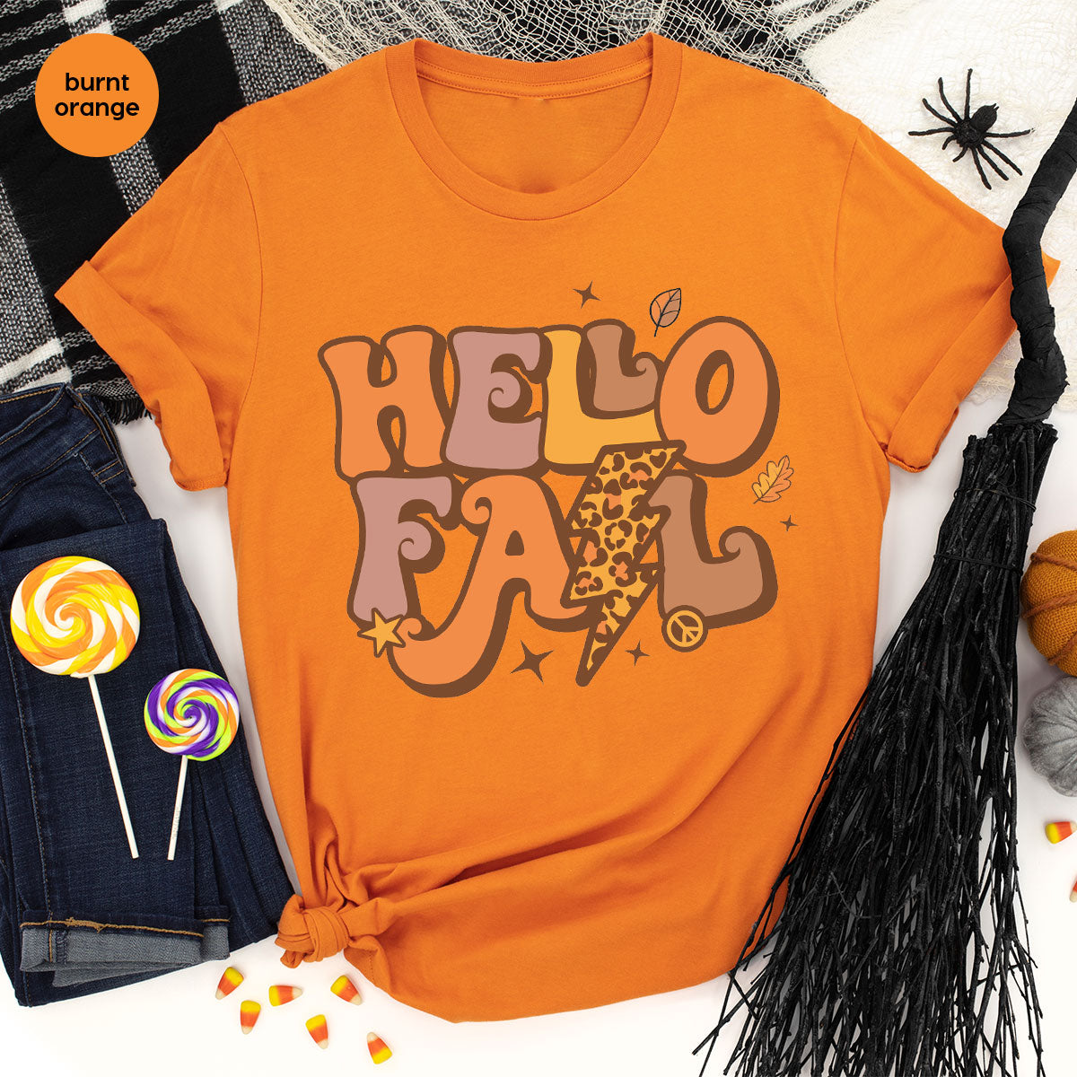 Hello Fall Shirt, Halloween T-Shirt, 2022 Hoodie, Long product image 71