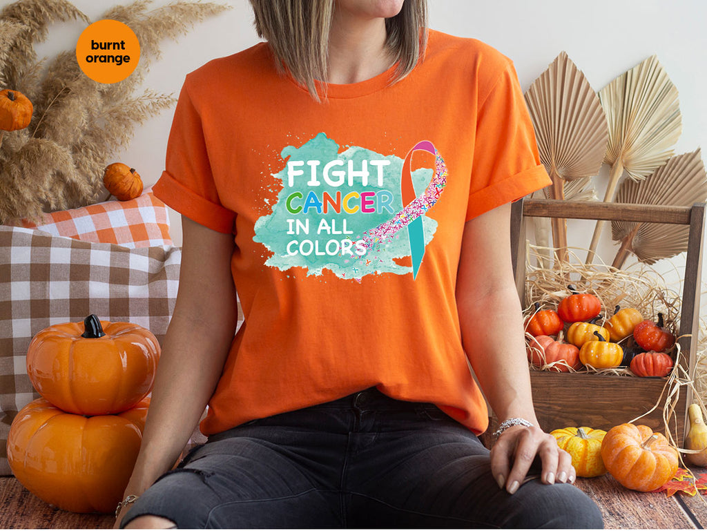 Fight Against Cancer Shirt, Warrior T-Shirt, With All Colors product image 79