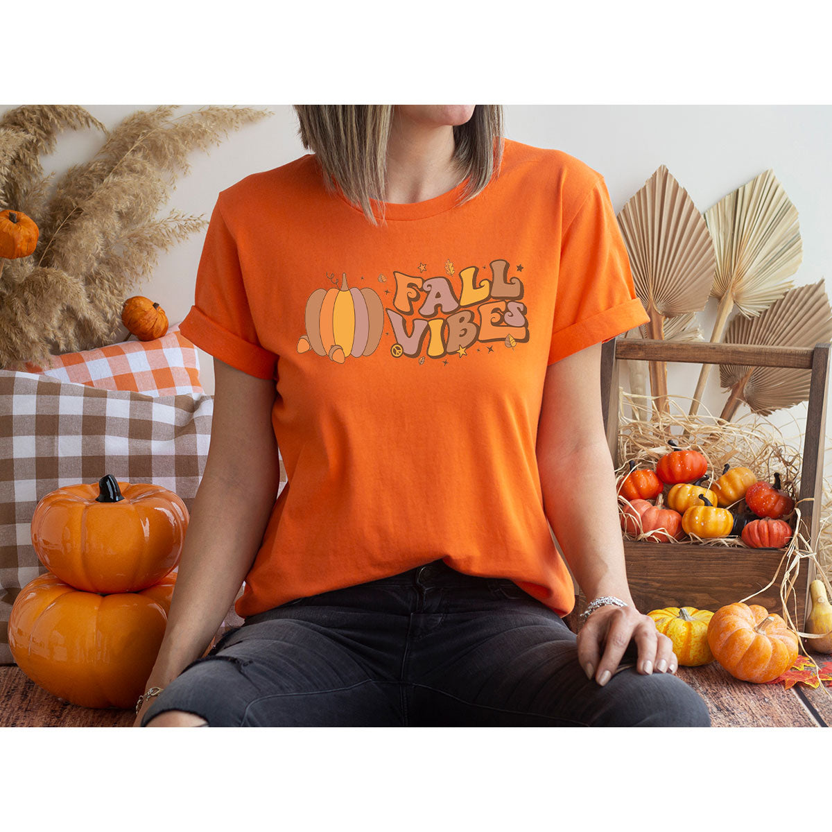 Fall Vibes Shirt, Thanksgiving 2022 T-Shirt, Tee product image 60