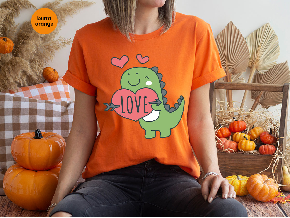 Love Shirt, Lovely Dinosaur Valentine's Day Special For product image 76