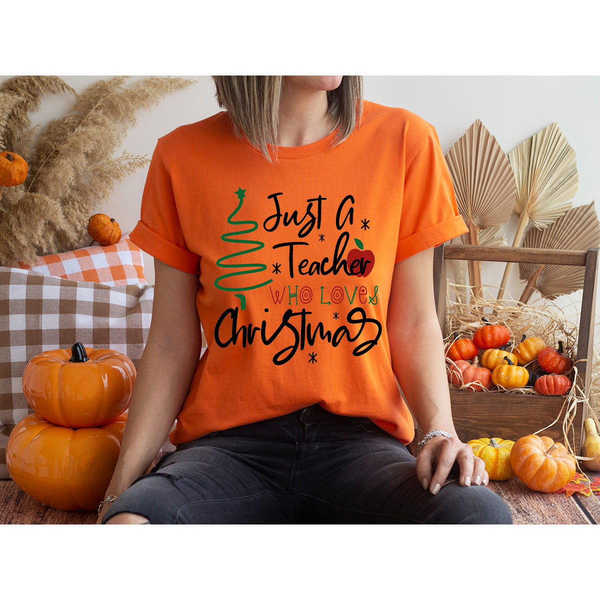 2023 Christmas Love Shirt, Just A Teach Who Loves Tee, Xmas product image 71