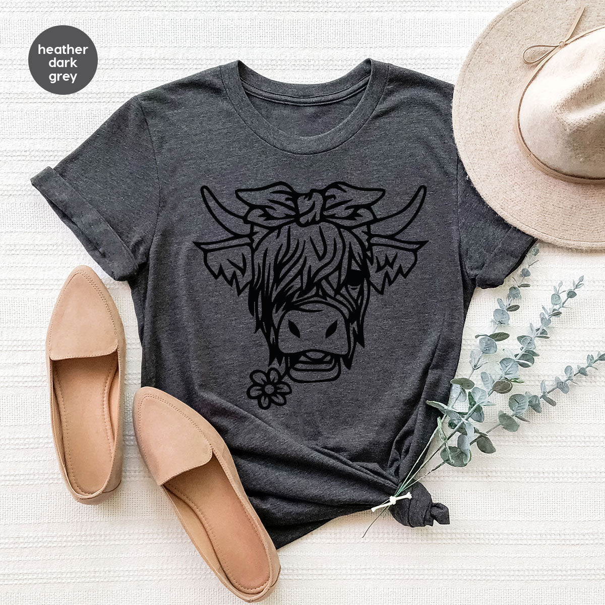 Cool Bull Shirt, With Flower T-Shirt, Funny product image 43