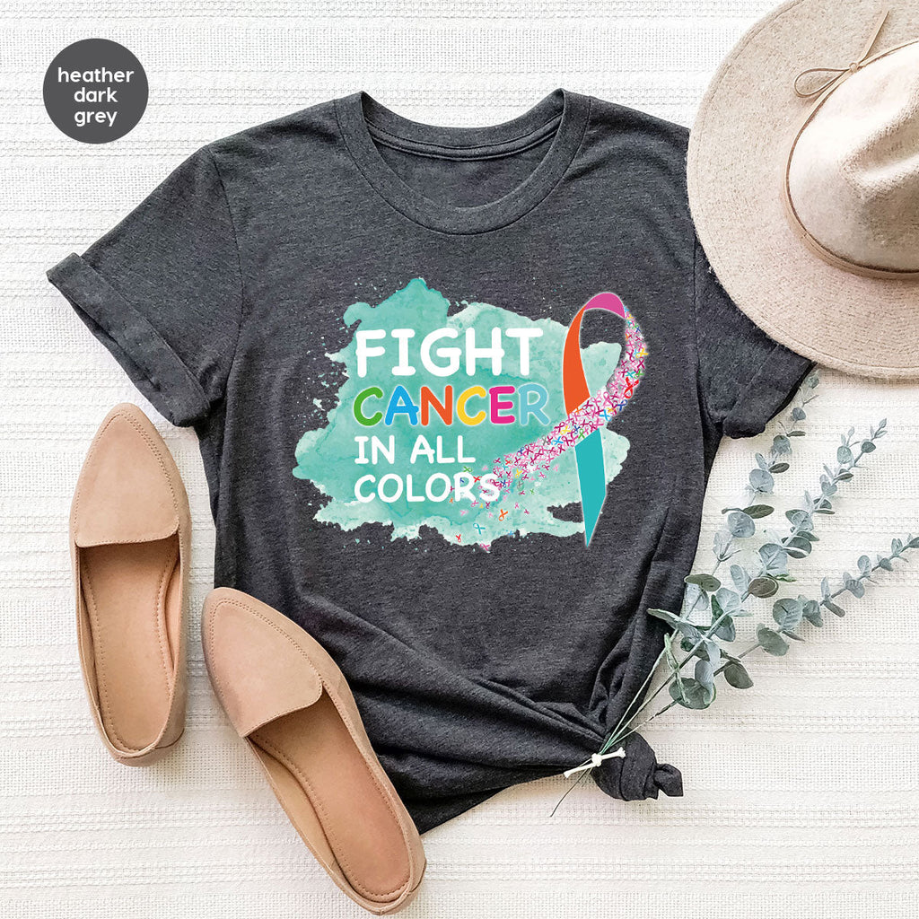 Fight Against Cancer Shirt, Warrior T-Shirt, With All Colors product image 80