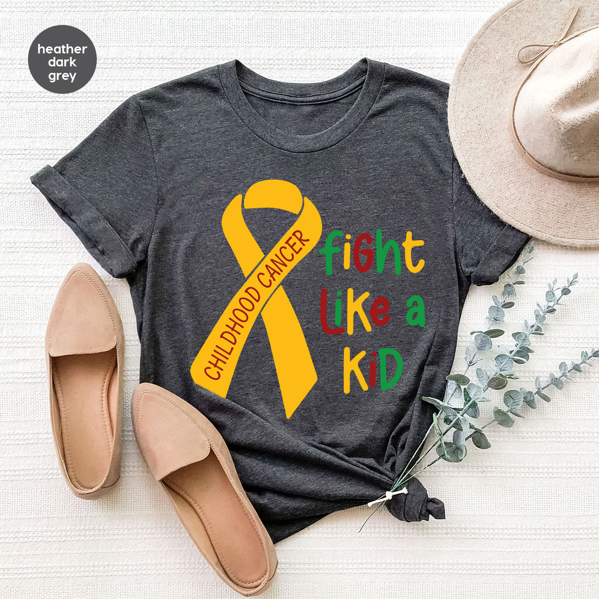Fighting Like A Kid Shirt, Cancer Fight Childhood Canver product image 75