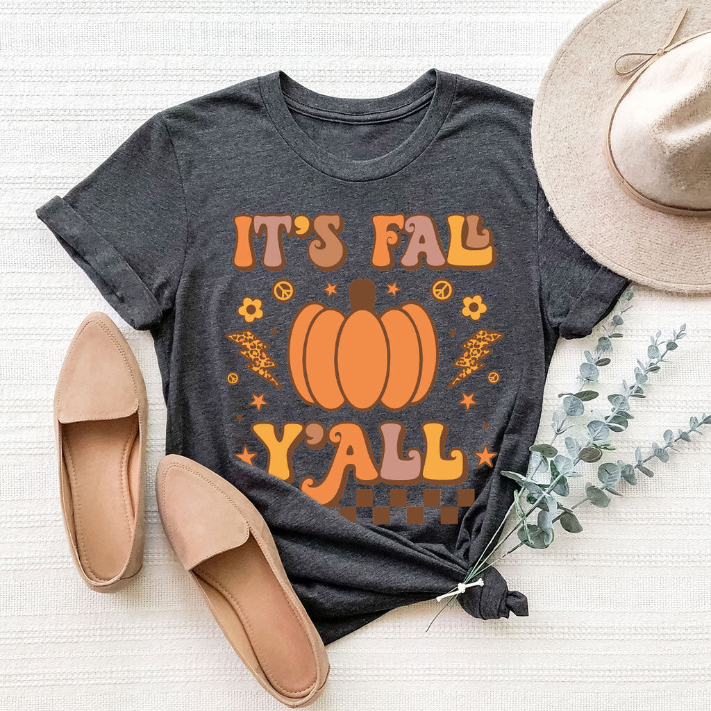 Halloween Fall Shirt, It's Y'Fall T-Shirt, Hoodie, Long product image 70