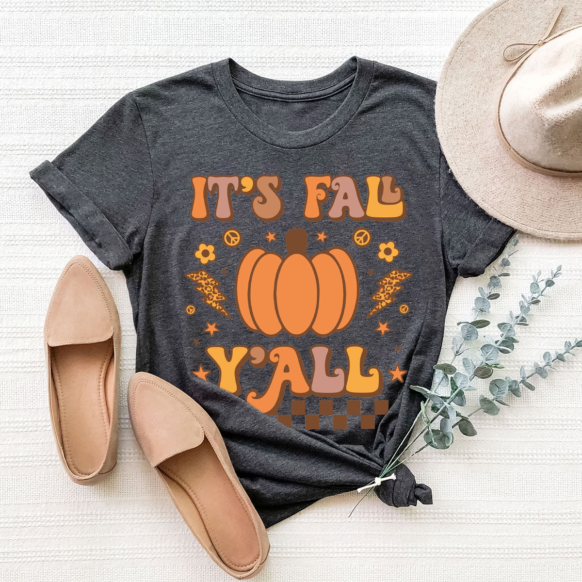 Halloween Fall Shirt, It's Y'Fall T-Shirt, Hoodie, Long product image 70