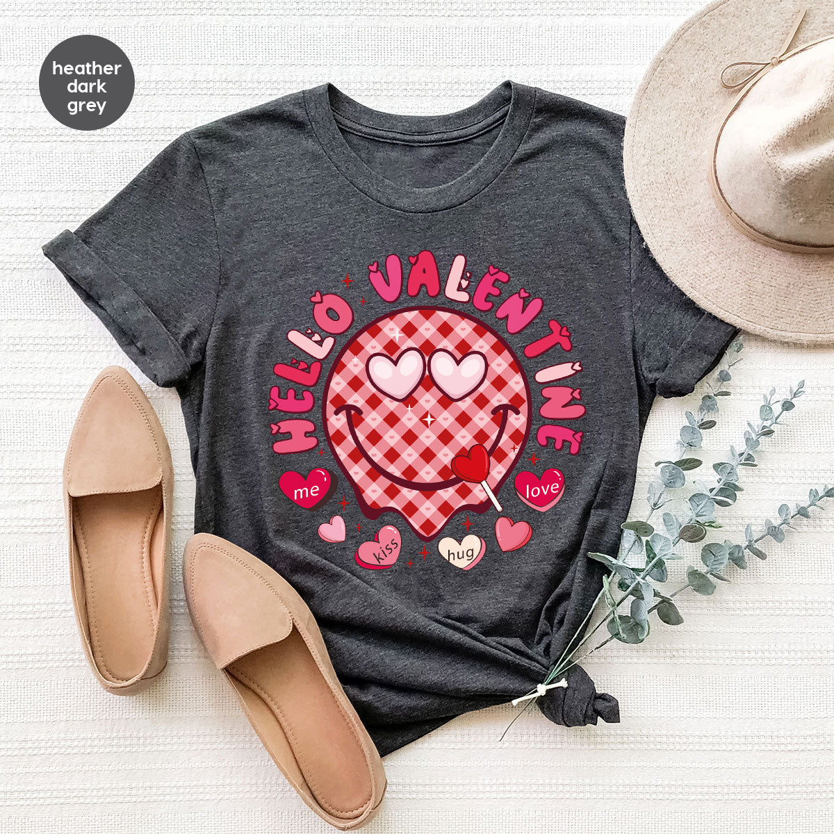 Hello Valentine Shirt, Valentine's Day Love Gift for My product image 74