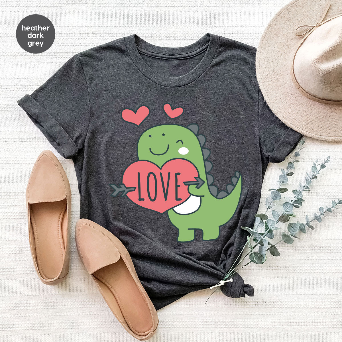 Love Shirt, Lovely Dinosaur Valentine's Day Special For product image 77