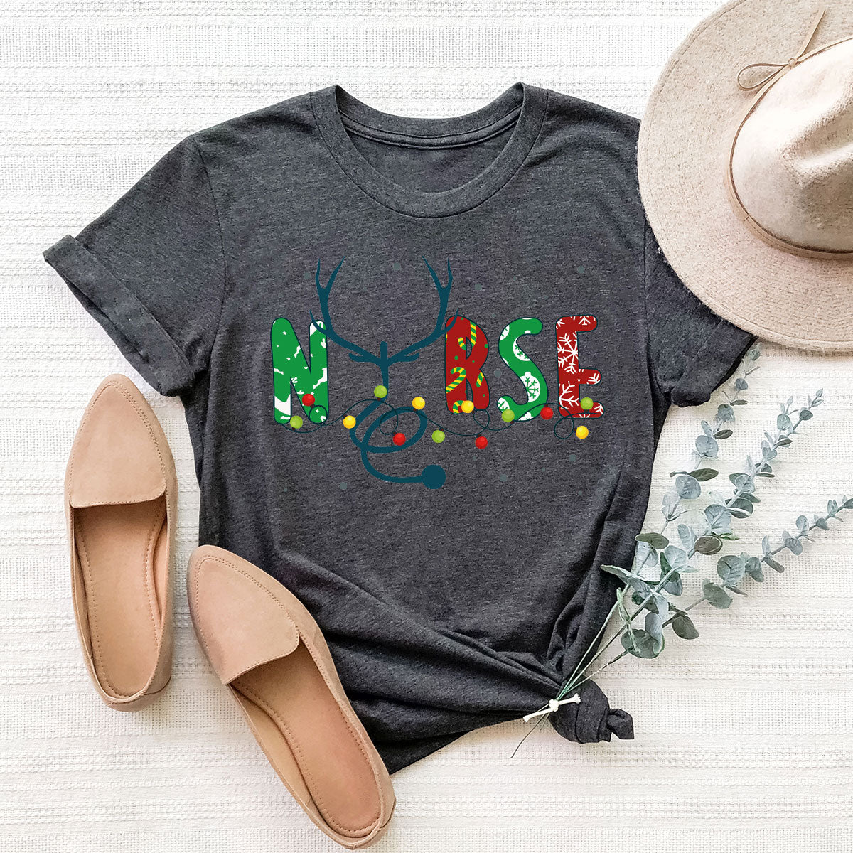 Christmas Nurse Shirt, Health Employee T-Shirt, Gift for product image 65