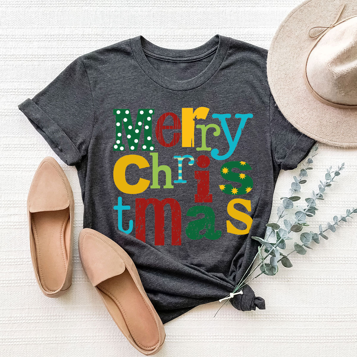 Merry Christmas Shirt, Family 2023 Tee, Xmas T-Shirt product image 65