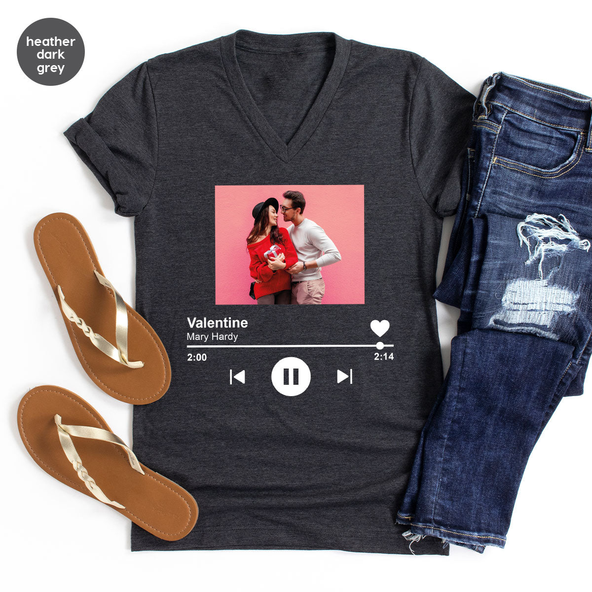 Custom Photo Valentine's Day Shirt, Personalized Gift product image 44