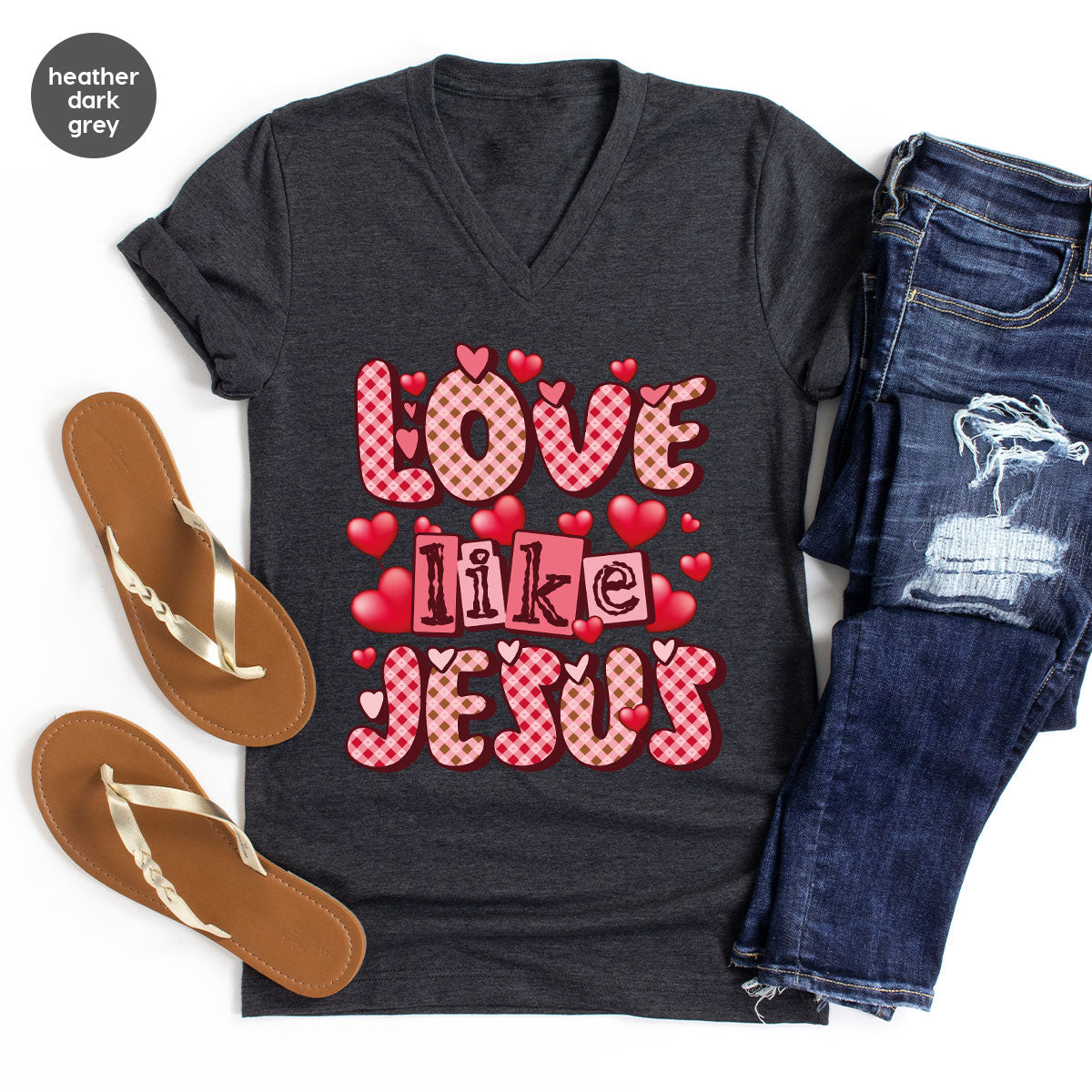 Love Like Jesus Shirt, Valentine's Day Best Gift for Lovers product image 91