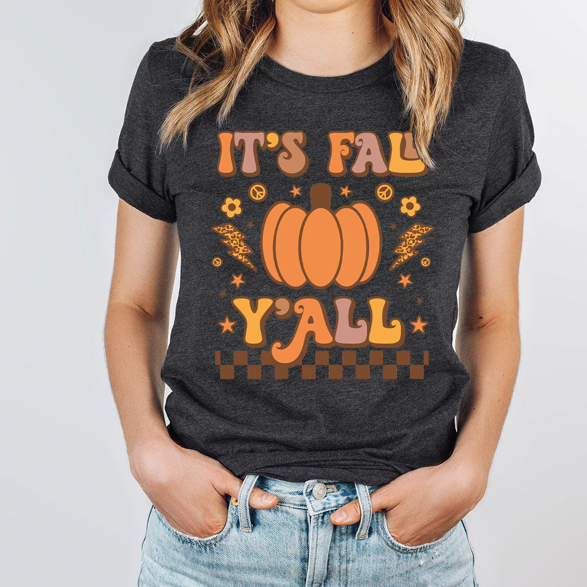 Halloween Fall Shirt, It's Y'Fall T-Shirt, Hoodie, Long product image 71