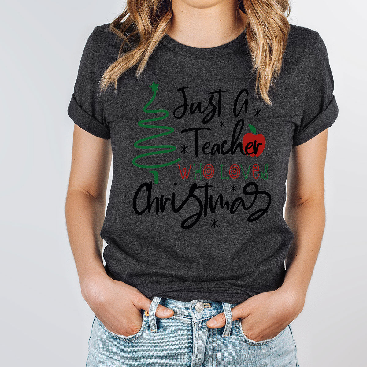 2023 Christmas Love Shirt, Just A Teach Who Loves Tee, Xmas product image 74