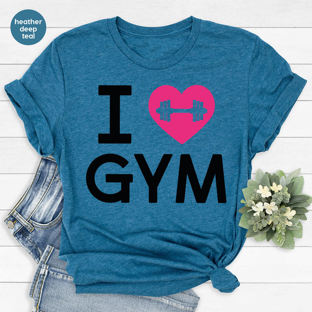 Fitness T-Shirt, GYM Shirt, I Love For Bodybuilder product image 13