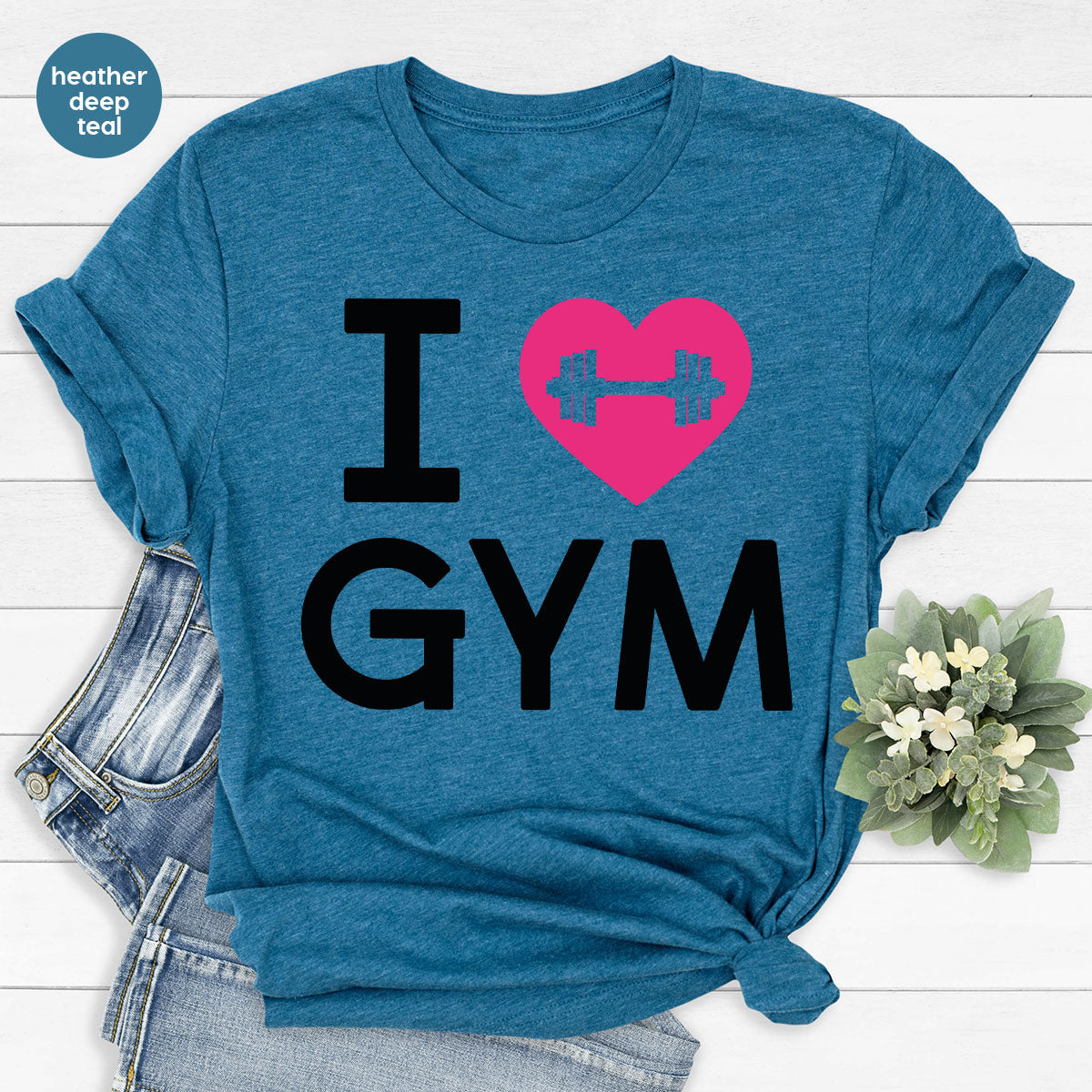 Fitness T-Shirt, GYM Shirt, I Love For Bodybuilder product image 13