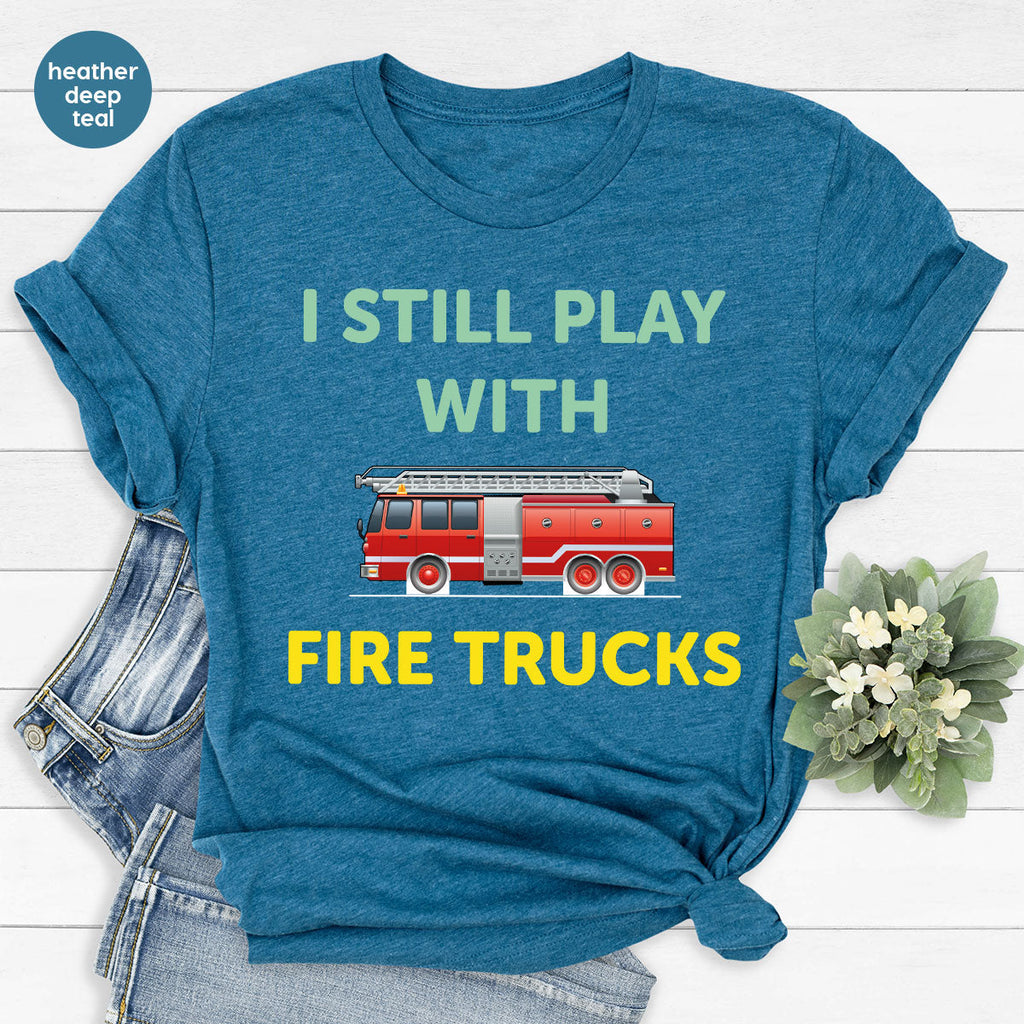 Fire Truck Shirt, Funny Fighter T-Shirt, Fireman Tee product image 95