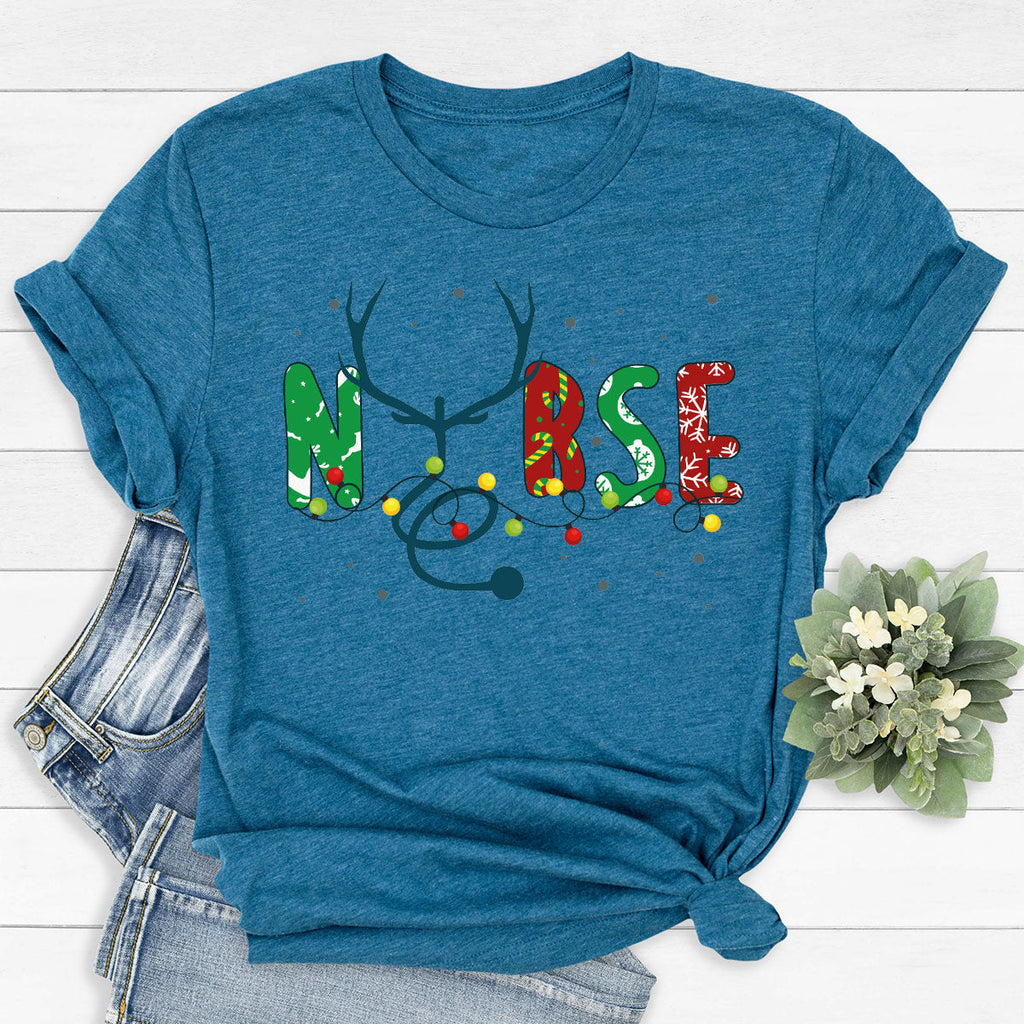 Christmas Nurse Shirt, Health Employee T-Shirt, Gift for product image 67