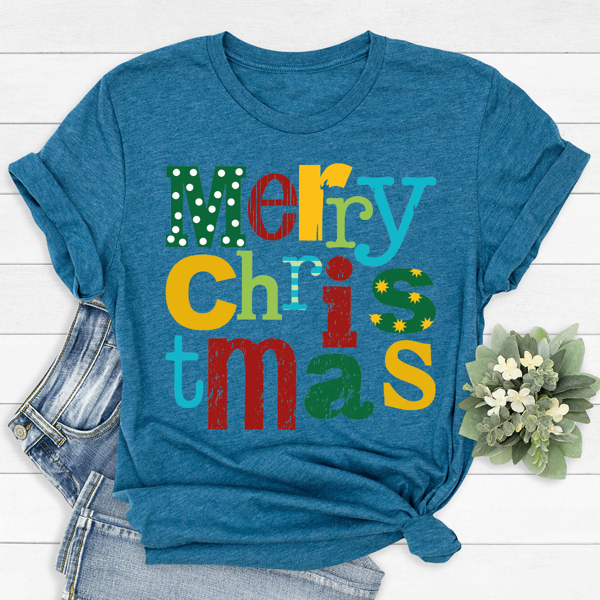 Merry Christmas Shirt, Family 2023 Tee, Xmas T-Shirt product image 67