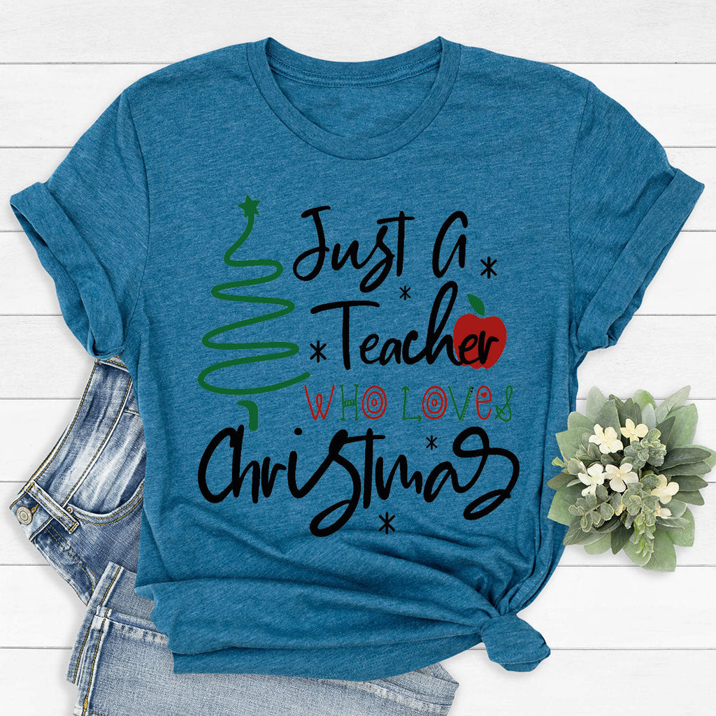 2023 Christmas Love Shirt, Just A Teach Who Loves Tee, Xmas product image 77