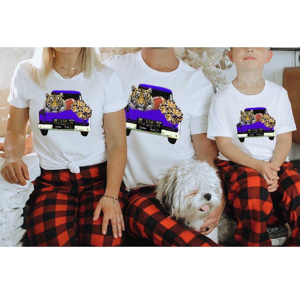 Football Truck Shirt, Tiger Graphic Tees, Mom TShirt, Gifts product image 153