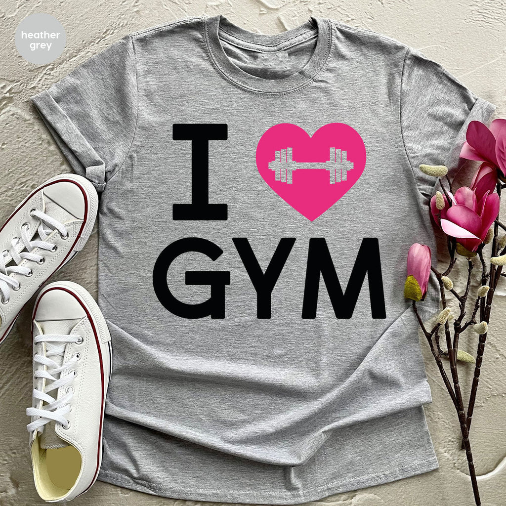Fitness T-Shirt, GYM Shirt, I Love For Bodybuilder product image 14