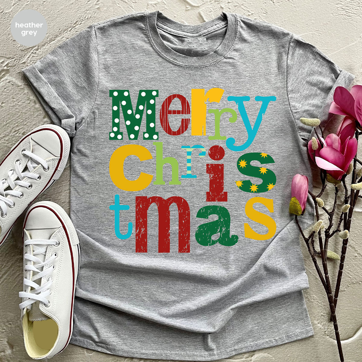 Merry Christmas Shirt, Family 2023 Tee, Xmas T-Shirt product image 68