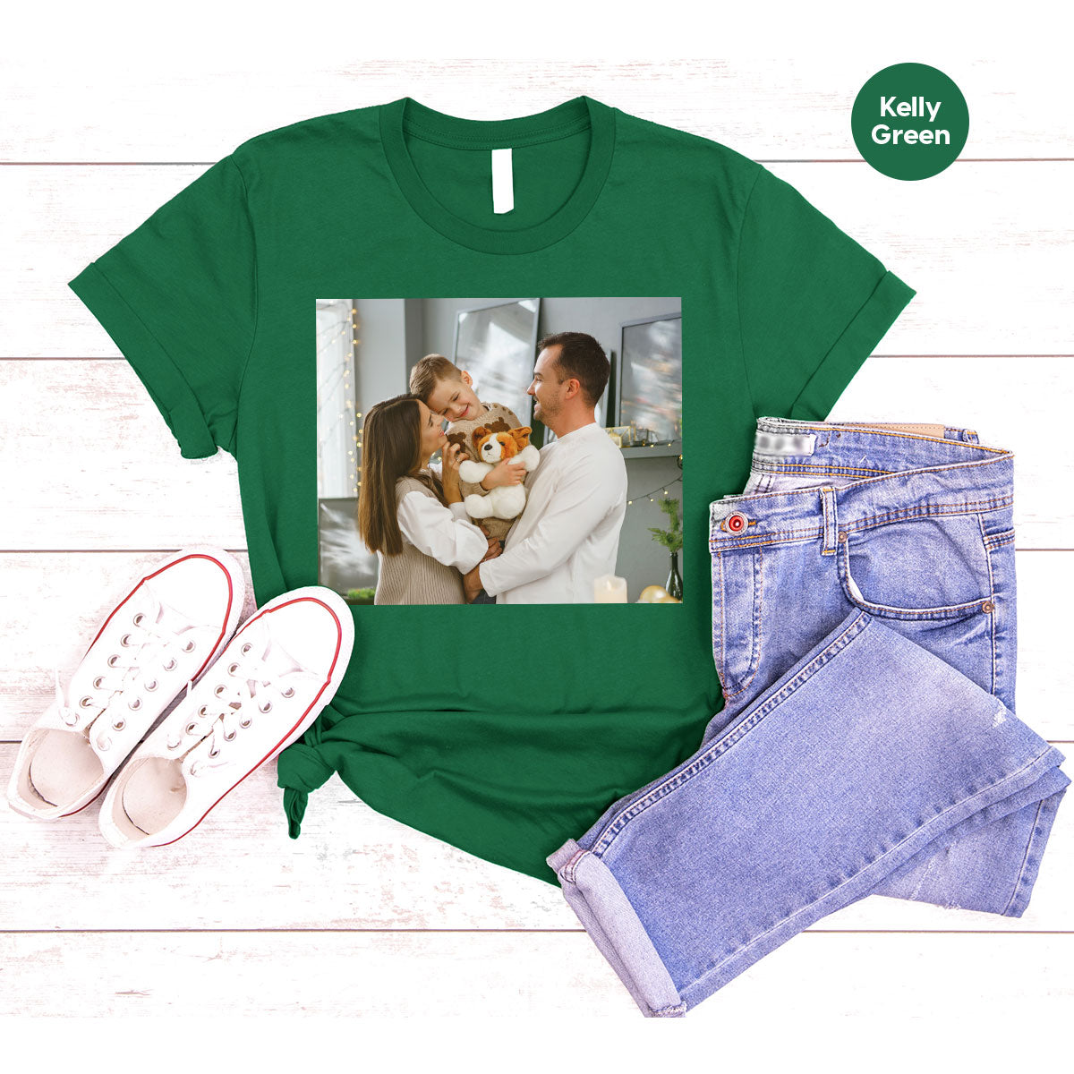 Custom Family T-Shirt, Customizable Photo Shirt, Baby Tee, product image 83