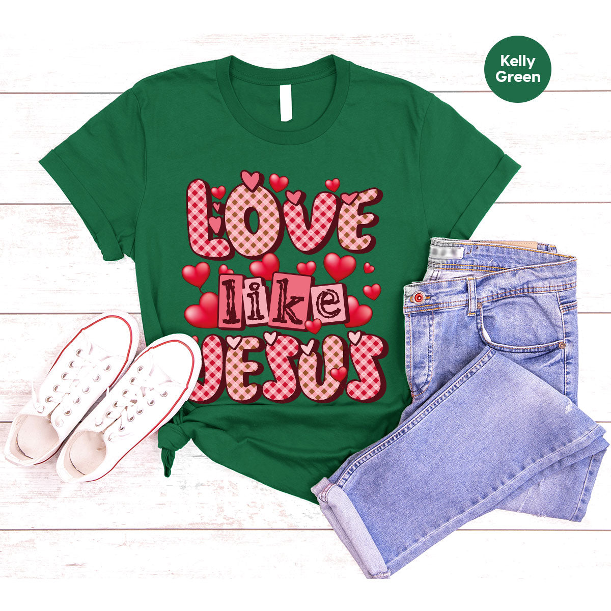 Love Like Jesus Shirt, Valentine's Day Best Gift for Lovers product image 97