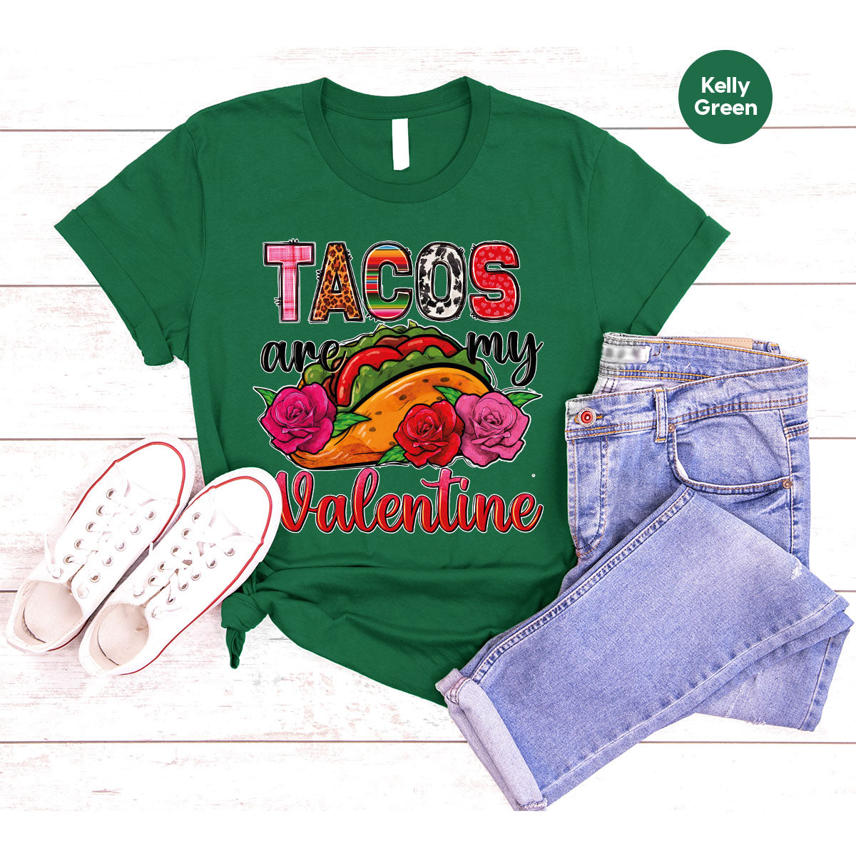 Tacos Are My Valentine Shirt, Gift To My Taco Lover, product image 96