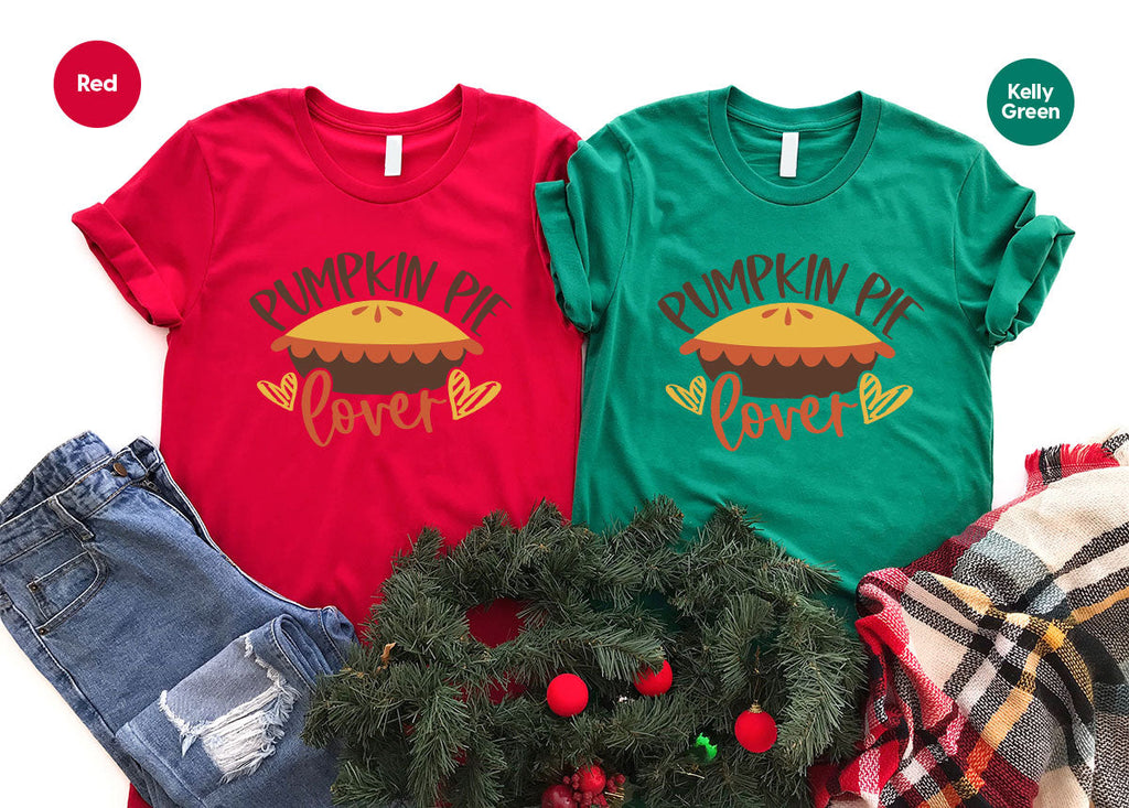 Kids Thanksgiving Shirts, Pumpkin Pie Graphic Tees, Gift product image 150