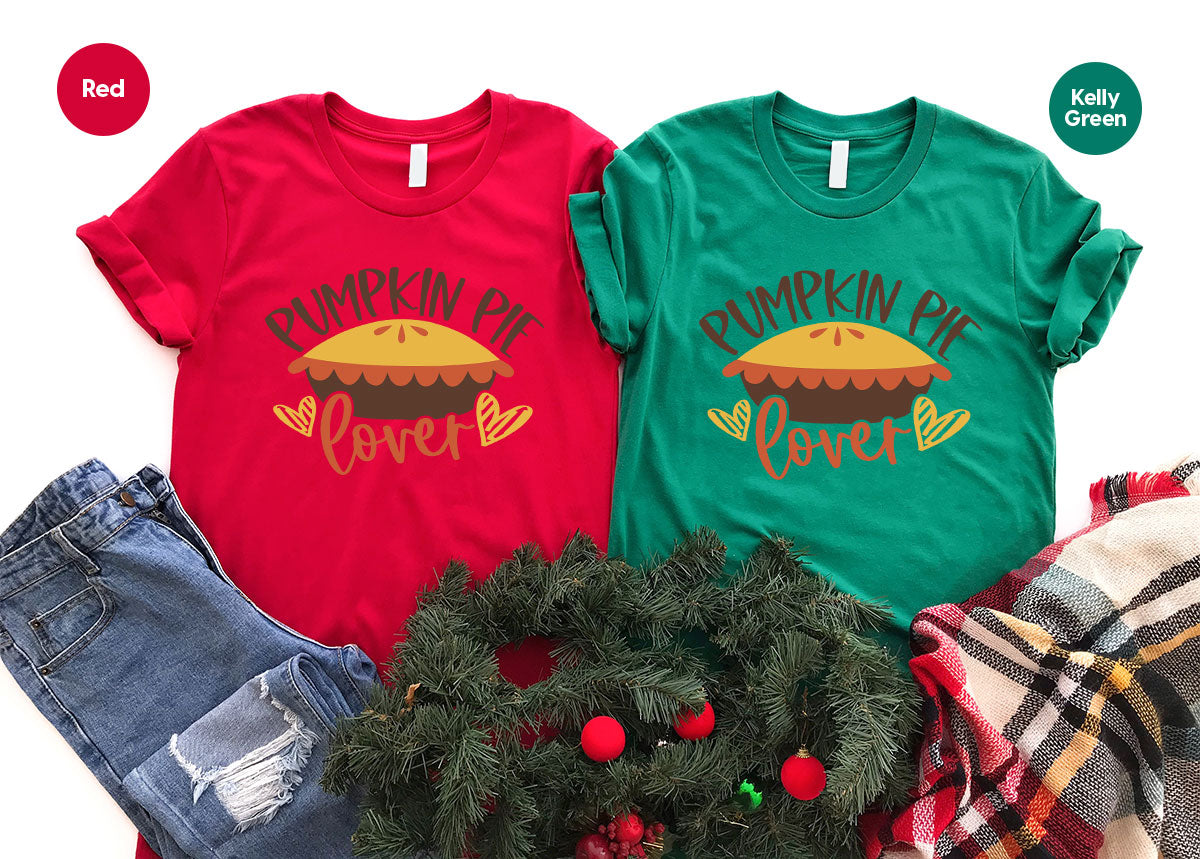 Kids Thanksgiving Shirts, Pumpkin Pie Graphic Tees, Gift product image 150