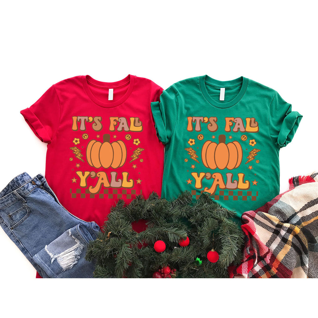 Halloween Fall Shirt, It's Y'Fall T-Shirt, Hoodie, Long product image 76