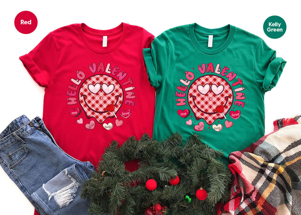 Hello Valentine Shirt, Valentine's Day Love Gift for My product image 82