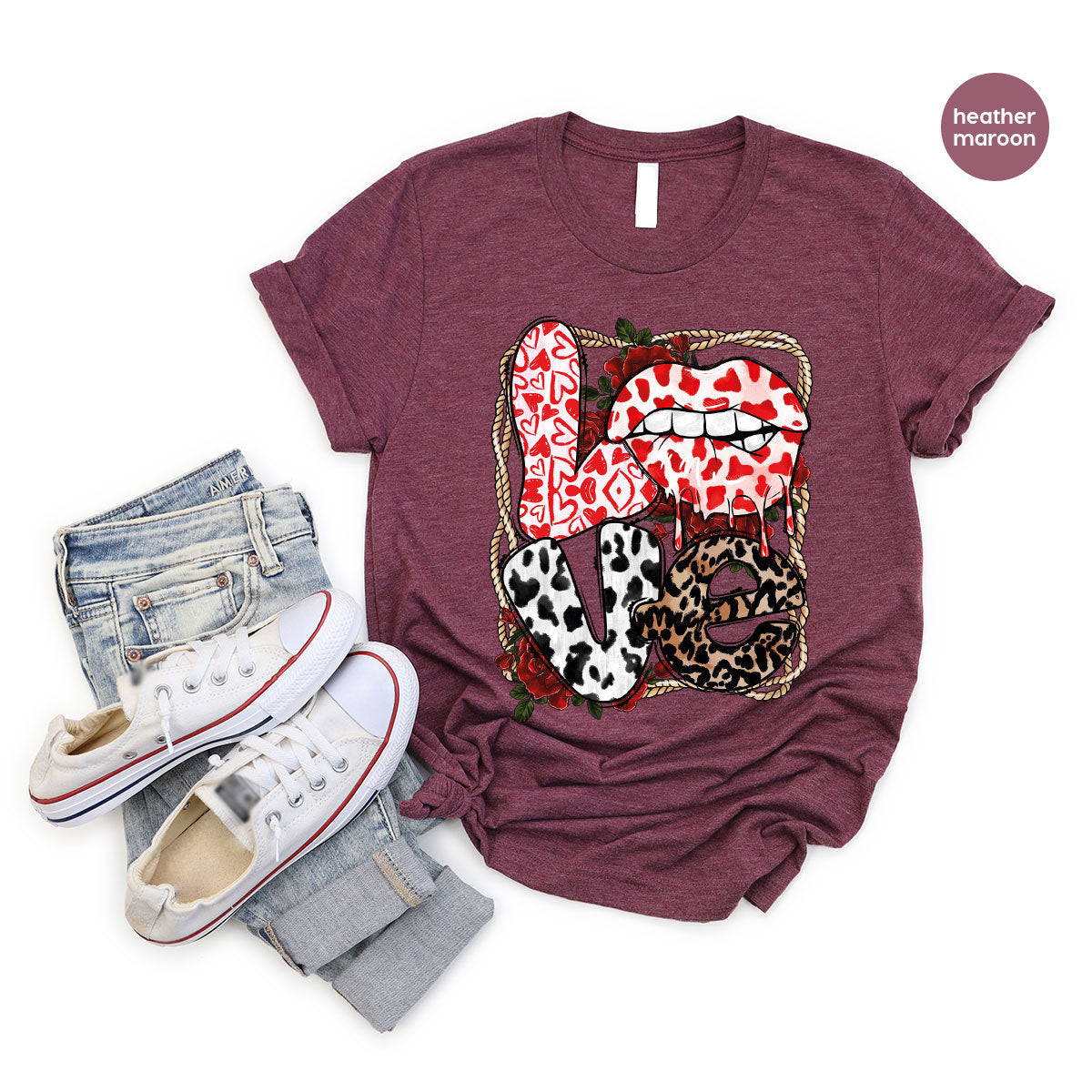 Love Shirt, Lovers Gift, Cool Valentine's Day T-Shirt product image 99