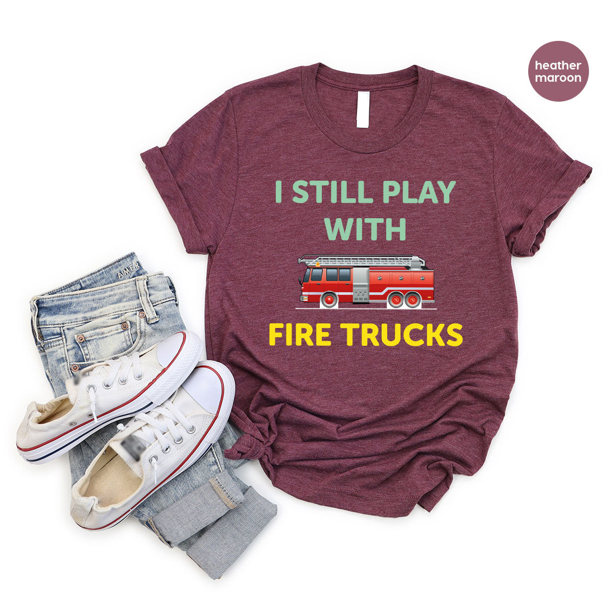 Fire Truck Shirt, Funny Fighter T-Shirt, Fireman Tee product image 99