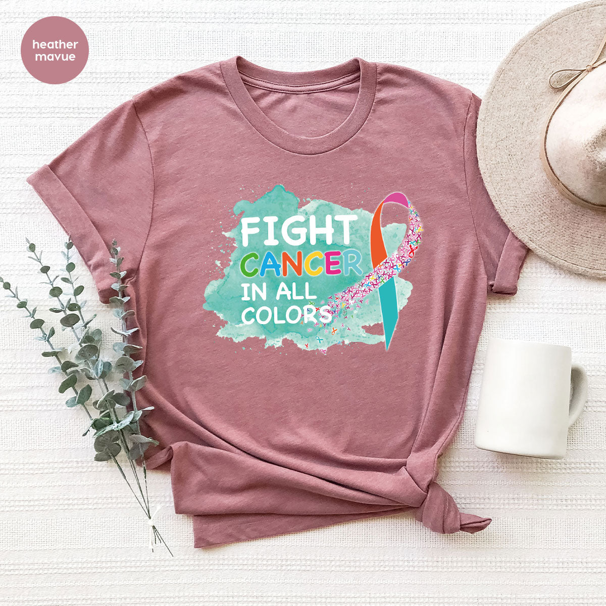 Fight Against Cancer Shirt, Warrior T-Shirt, With All Colors product image 87