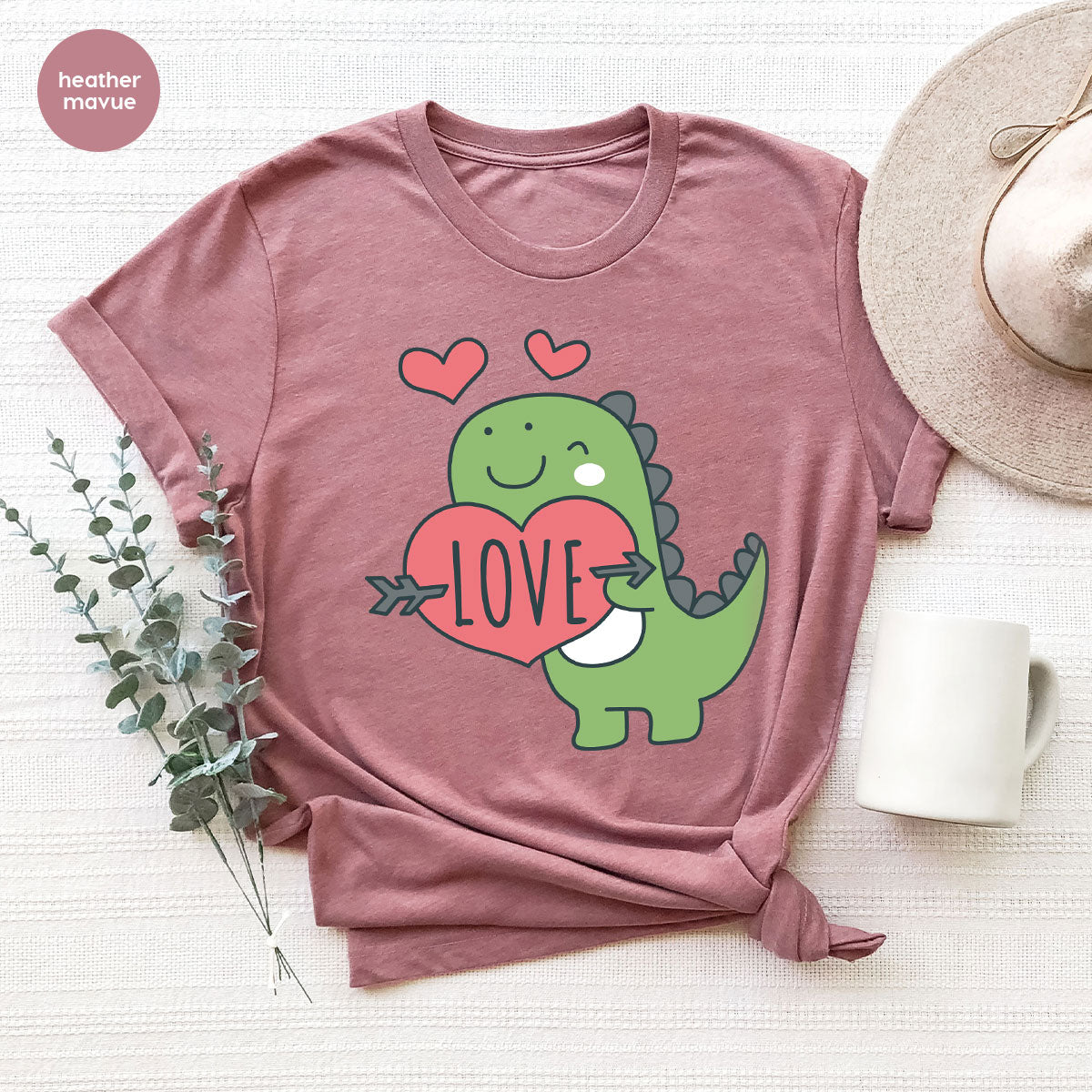 Love Shirt, Lovely Dinosaur Valentine's Day Special For product image 84