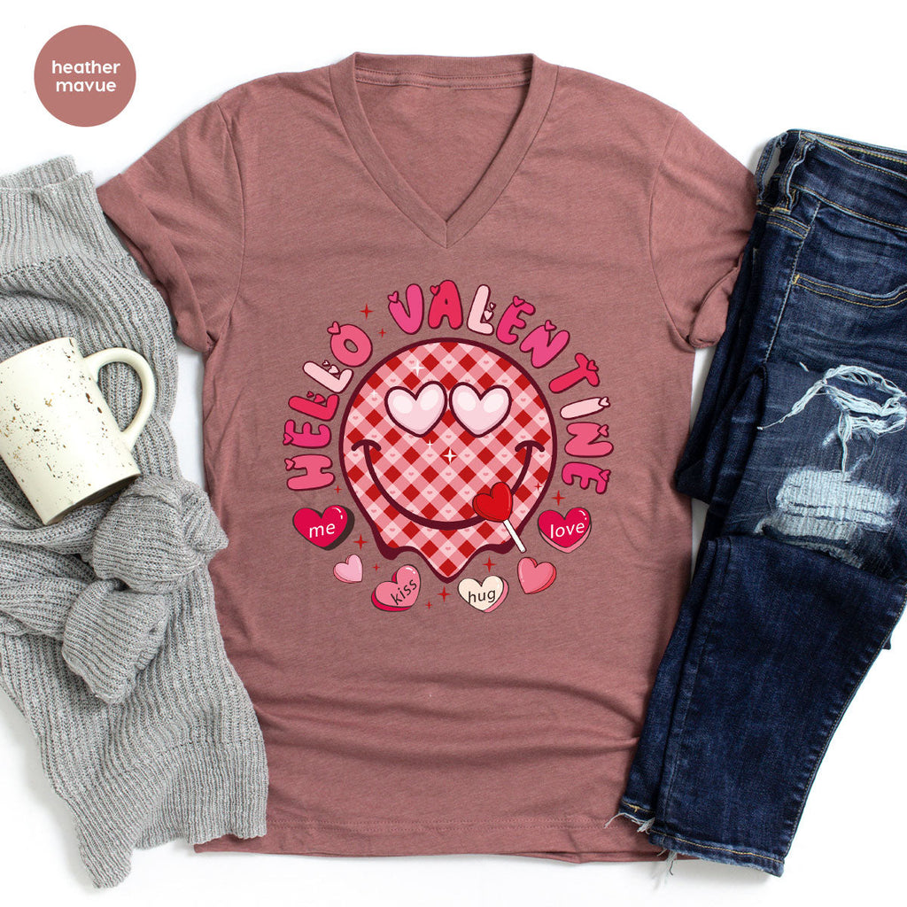 Hello Valentine Shirt, Valentine's Day Love Gift for My product image 85