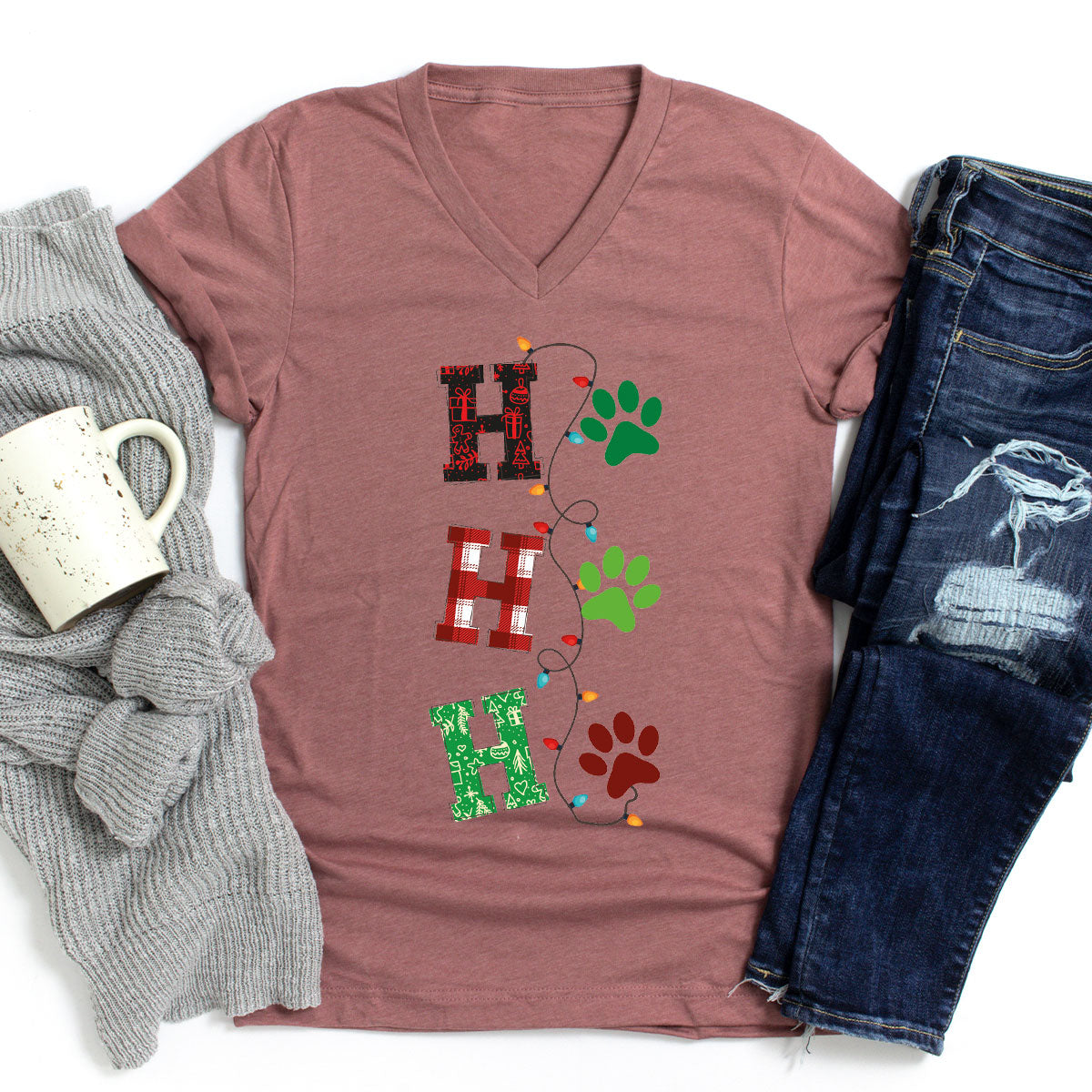 Christmas Cat Shirt, Santa Clause T-Shirt For Mom, Pet product image 83
