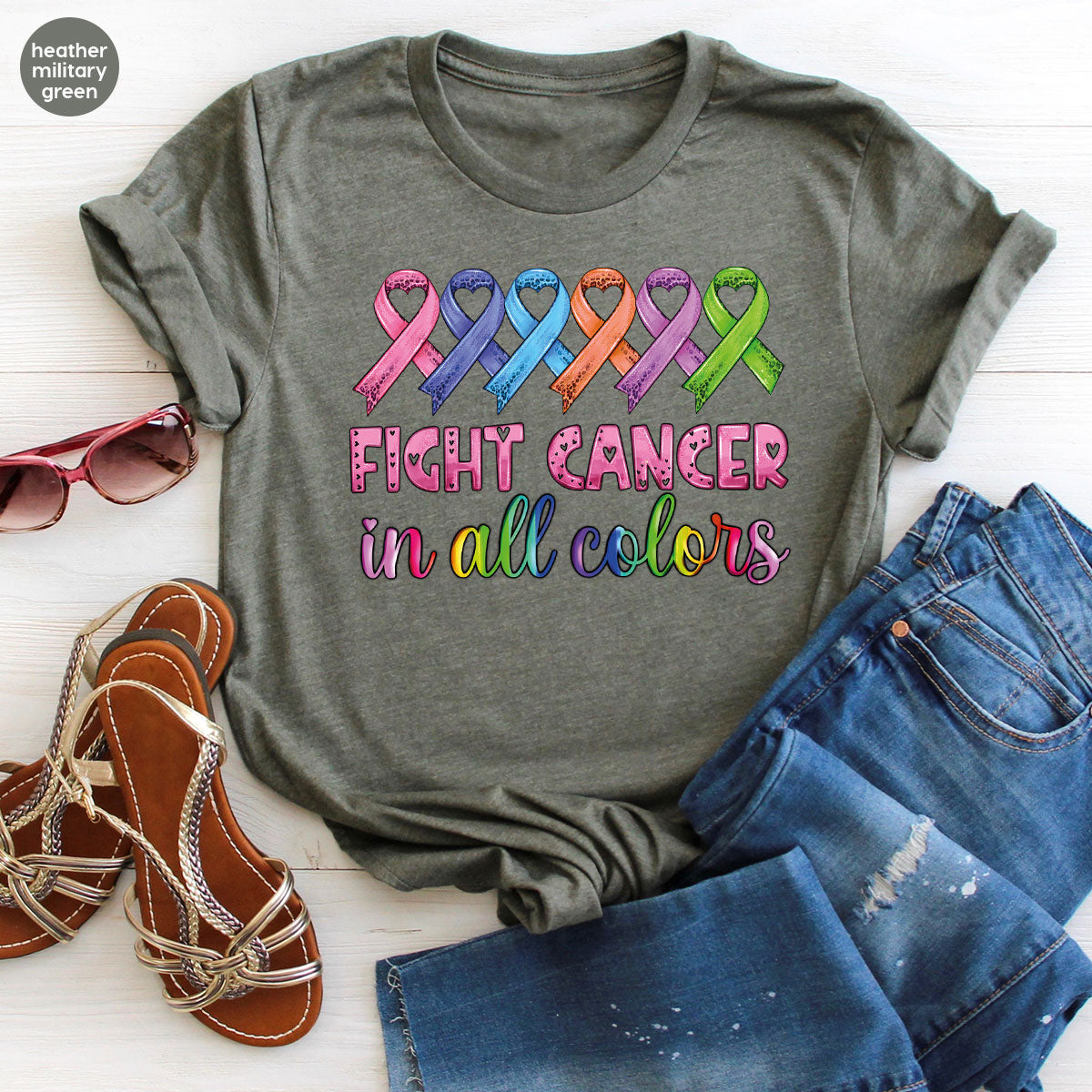 Lung Cancer Shirt, Family Support T-Shirt product image 94