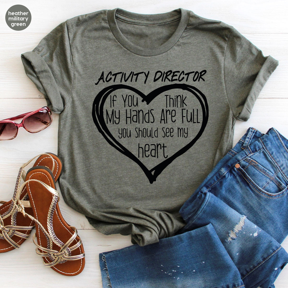 Activity Director Shirt, Love Heart Gift For Couples product image 86